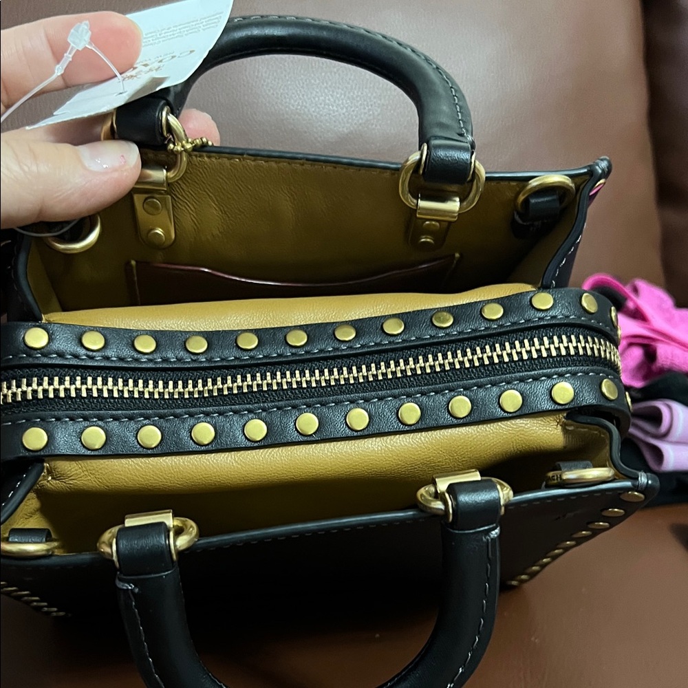 Coach Black Studded Women's Mini Bag - Picture 5 of 12